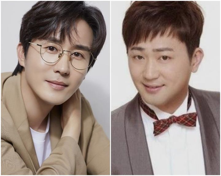 [서울=뉴시스] MBN '현역가왕' 스페셜 국민 프로듀서로 합류한 가수 신유, 박현빈. (사진=크레아스튜디오 제공) 2023.10.11. photo@newsis.com *재판매 및 DB 금지