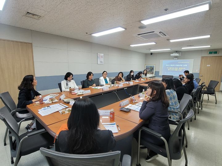 한국문화관광연구원이 12일 서울 강서구 방화동 연구원 5층 회의실에서 '2023년도 제3차 관광산업 포럼'을 개최했다. (사진=한국문화관광연구원 제공) photo@newsis.com *재판매 및 DB 금지