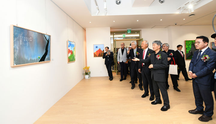 [뉴시스=세종]백석대학교에서 13일 열린 산사현대시100년관 개관 10주년 기념 행사 모습.(사진=백석대학교) *재판매 및 DB 금지