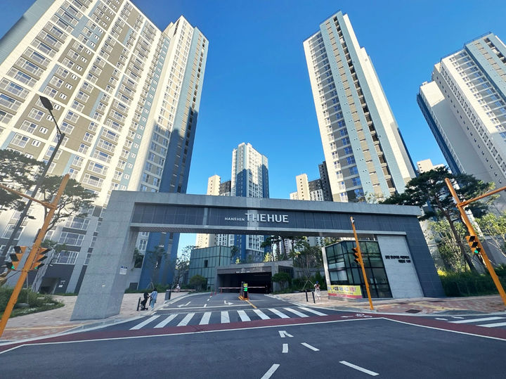 한신공영 '검단 한신더휴 어반파크' 단지 모습(사진 제공=한신공영) *재판매 및 DB 금지