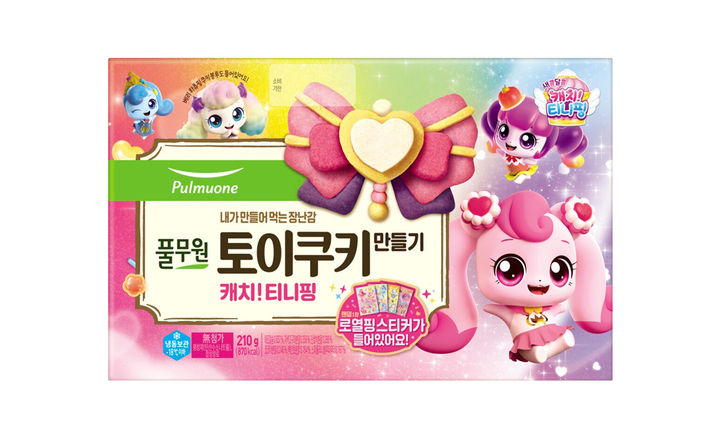 풀무원 '토이쿠키 만들기 캐치! 티니핑' 제품 모습. (사진=풀무원식품 제공) *재판매 및 DB 금지