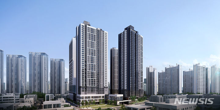 [서울=뉴시스] 더샵 강동센트럴시티 투시도. (이미지=홈페이지 참조)