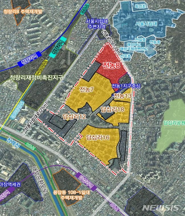 [서울=뉴시스]서울시는 지난 17일 열린 '제9차 도시재정비위원회'에서 '전농8구역(동대문구 전농동 204번지 일대) 재정비촉진계획 변경 및 경관심의안'을 수정 가결했다고 18일 밝혔다. (사진=서울시 제공). 2023.10.18. photo@newsis.com