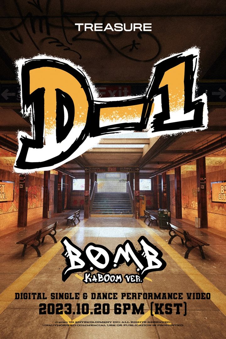 [서울=뉴시스] 공식 블로그에 공개된 그룹 트레저 '비.오.엠.비' 포스터. (사진= YG엔터테인먼트 제공) 2023.10.19'. photo@newsis.com *재판매 및 DB 금지