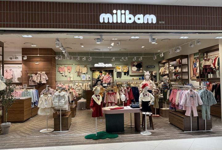 이랜드글로벌이 운영하는 밀리밤의 차세대 모델 매장이 19일 영등포 타임스퀘어점에 신규 오픈했다.(사진=이랜드글로벌 제공) *재판매 및 DB 금지