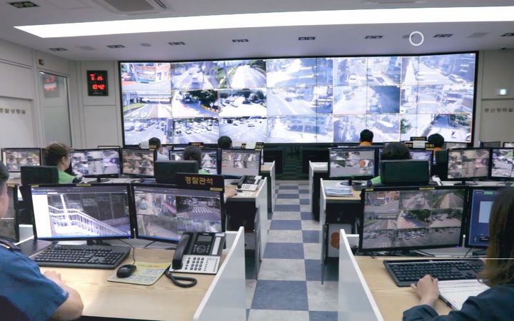 [부산=뉴시스] 부산 북구 CCTV 통합관제센터. (사진=북구청 제공) *재판매 및 DB 금지