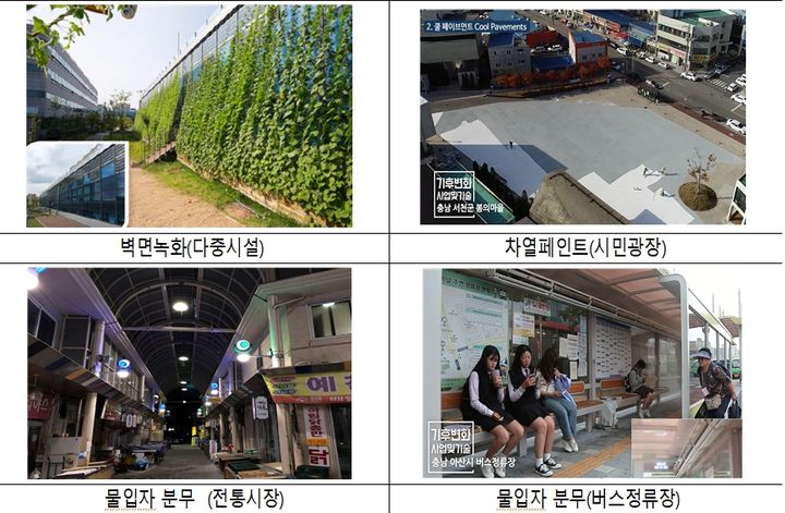 [서울=뉴시스] 기후위기 취약계층·지역 지원사업 설치 사례.(사진=환경부 제공)