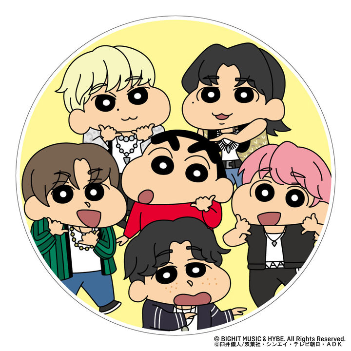 [서울=뉴시스] 4세대 K팝 간판 보이그룹 '투모로우바이투게더'(TXT·투바투)가 인기 캐릭터 '짱구'와 협업한다. (사진=빅히트 뮤직 제공) 2023.10.21. photo@newsis.com *재판매 및 DB 금지