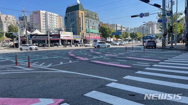 [인천=뉴시스] 인천 부평지역의 '교통사고 잦은 곳 개선사업'이 완료됐다.