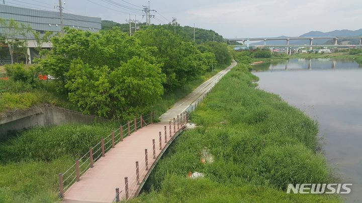 포곡읍 일대에 대한 수변구역. 용인시 제공