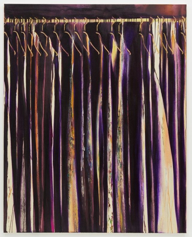 Autumn closet Ⅰ, 2017-2018, Glitter, acrylic, and oil on canvas, 162 x 130.3 cm, 63.8 x 51.3 in. *재판매 및 DB 금지