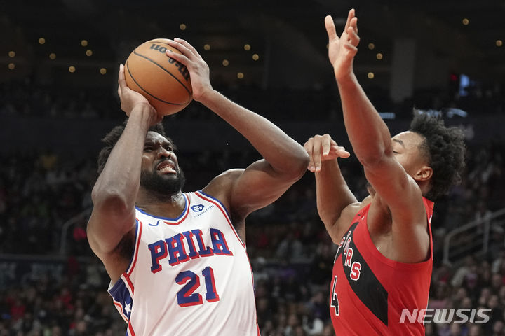 [토론토=AP/뉴시스]NBA 필라델피아 엠비드. 2023.10.28.