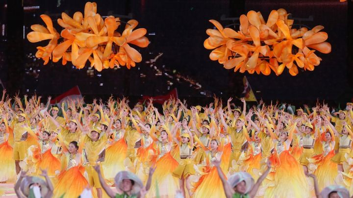 [서울=뉴시스] 2022 항저우 장애인아시안게임 폐회식. (사진 = 대한장애인체육회 제공) *재판매 및 DB 금지