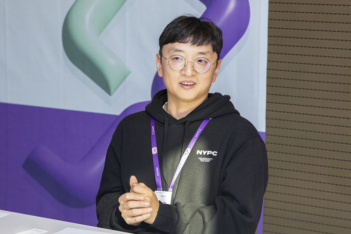 김진호 NYPC 2023 출제위원장이 NYPC 본선 대회가 개최된 지난 28일 넥슨 판교 사옥에서 인터뷰를 진행하고 있다.(사진=넥슨) *재판매 및 DB 금지