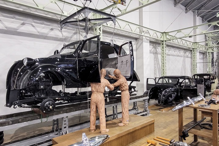 [나고야=뉴시스] 일본 아이치현에 위치한 토요타 산업기술 기념관에 전시된 AA형 승용차(사진=한국자동차기자협회 제공) 2023.10.26 photo@newsis.com *재판매 및 DB 금지