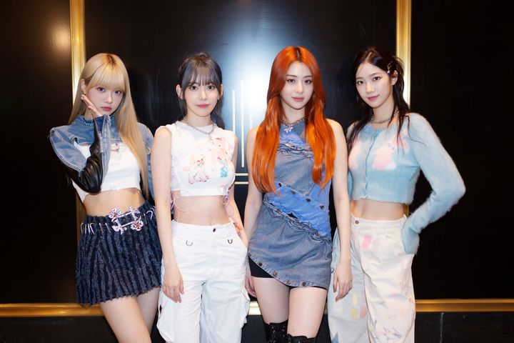 [서울=뉴시스] 르세라핌 NBC '투데이 쇼' 현장. (사진 = 쏘스뮤직 제공) 2023.10.31. photo@newsis.com *재판매 및 DB 금지