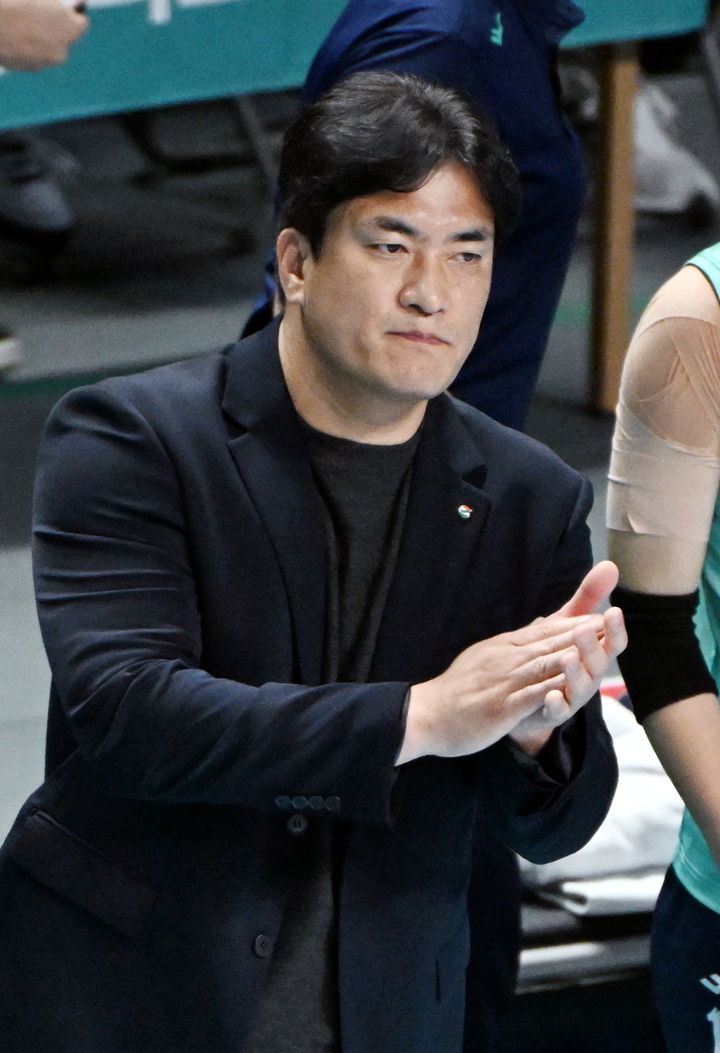 [서울=뉴시스]차상현 감독. 2023.10.31. (사진=한국배구연맹 제공) *재판매 및 DB 금지