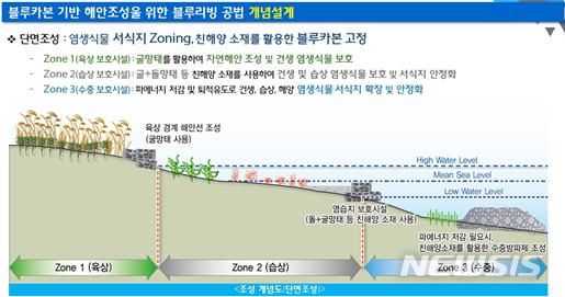 [서울=뉴시스] 블루카본 시범 서식지.