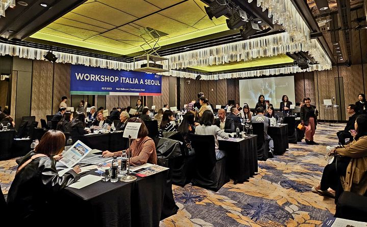 이탈리아관광청이 지난 2일 서울 포시즌스호텔에서 '워크숍 이탈리아 2023' 행사를 개최했다. 박주연 기자 photo@newsis.com *재판매 및 DB 금지