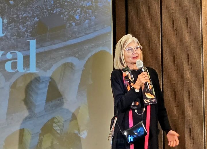 이탈리아관광청이 지난 2일 서울 포시즌스호텔에서 '워크숍 이탈리아 2023' 행사를 개최했다. 에밀리아 가토 주한 이탈리아 대사. 박주연 기자 photo@newsis.com *재판매 및 DB 금지