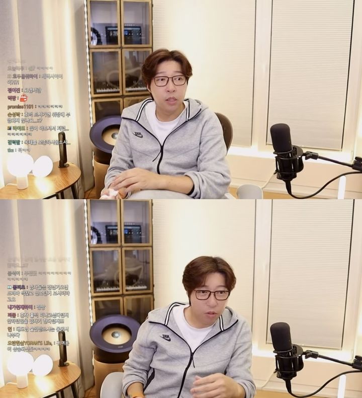 [서울=뉴시스] 유튜버  대도서관은 지난달 31일 유튜브 채널 '대도서관TV'에서 '생일날 감기 걸린 사람 방송'라는 제목으로 라이브 방송을 했다. (사진=유튜브 채널 '대도서관TV' 캡처) 2023.11.03. photo@newsis.com *재판매 및 DB 금지