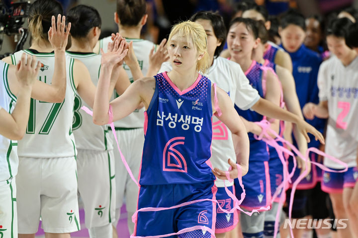 [서울=뉴시스]여자프로농구 용인 삼성생명 신이슬 (사진 = WKBL 제공)
