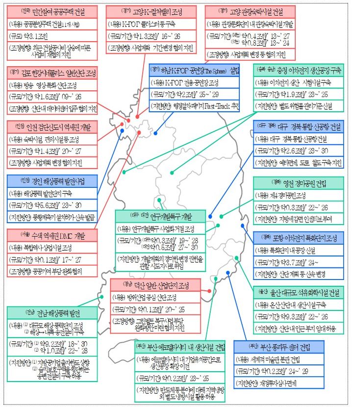 [세종=뉴시스] 기업의 투자 프로젝트 지도 (자료=기획재정부 제공) 2023.11.08 *재판매 및 DB 금지