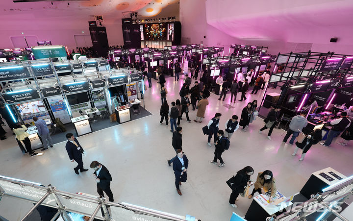 [서울=뉴시스] 국내 최대 스타트업 축제 '컴업(COMEUP) 2023'. (사진=뉴시스 DB). photo@newsis.com