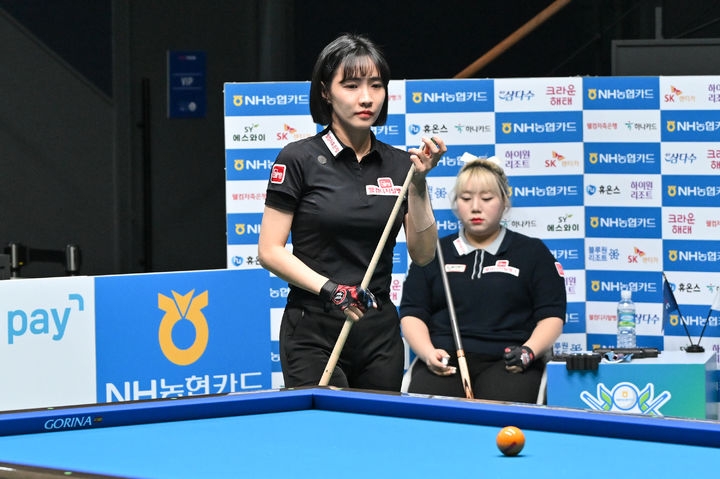 [서울=뉴시스] 최혜미 프로당구 첫 우승(사진=PBA 제공) *재판매 및 DB 금지