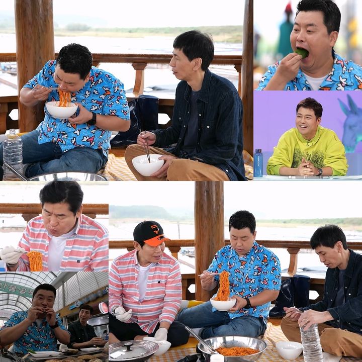 [서울=뉴시스] 12일 오후 4시45분 방송되는 KBS 2TV '사장님 귀는 당나귀 귀'에서 셰프 형제 이연복·이연희와 정호영 셰프는 서해로 떠나 가을 제철 별미 코스를 즐긴다. (사진=KBS 2TV '사장님 귀는 당나귀 귀' 제공) 2023.11.10. photo@newsis.com *재판매 및 DB 금지