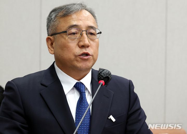 [서울=뉴시스] 조성봉 기자 = 신임 병무청장에 임명된 김종철 대통령경호처 차장. 2023.11.10. suncho21@newsis.com