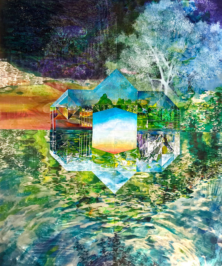 CASA HILLI, 2023, scratched and painted on aluminium Indian, 240 × 200 cm *재판매 및 DB 금지