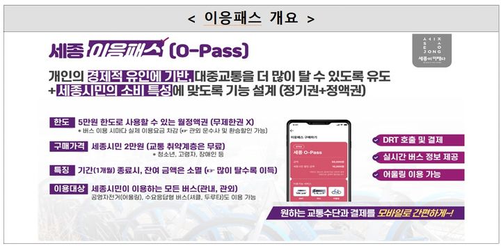 세종시 출·퇴근 대중교통 '무료' 백지화…월정기권 신설