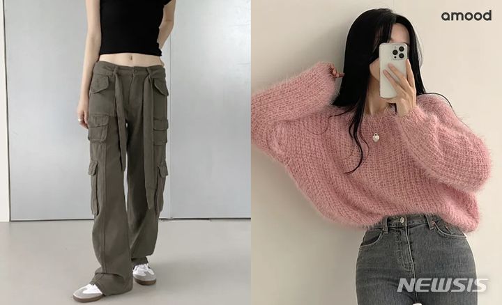 [서울=뉴시스] K패션, K뷰티, K푸드 등 일본에서 한류 열풍이 지속되고 있다. 블랙핑크, 뉴진스 등 K팝 영향으로 일본 내 열풍을 일으킨 'Y2K(2000년대 세기말 감성)' 패션 트렌드가 올해 일본을 대표하는 키워드 후보에 선정됐다. 스타일 커머스 에이블리가 운영하는 일본 쇼핑 플랫폼 '아무드'는 일본 고객 빅데이터를 기반으로 올겨울 일본 패션 트렌드를 공개했다고 15일 밝혔다. (사진=에이블리 제공) 2023.11.15. photo@newsis.com