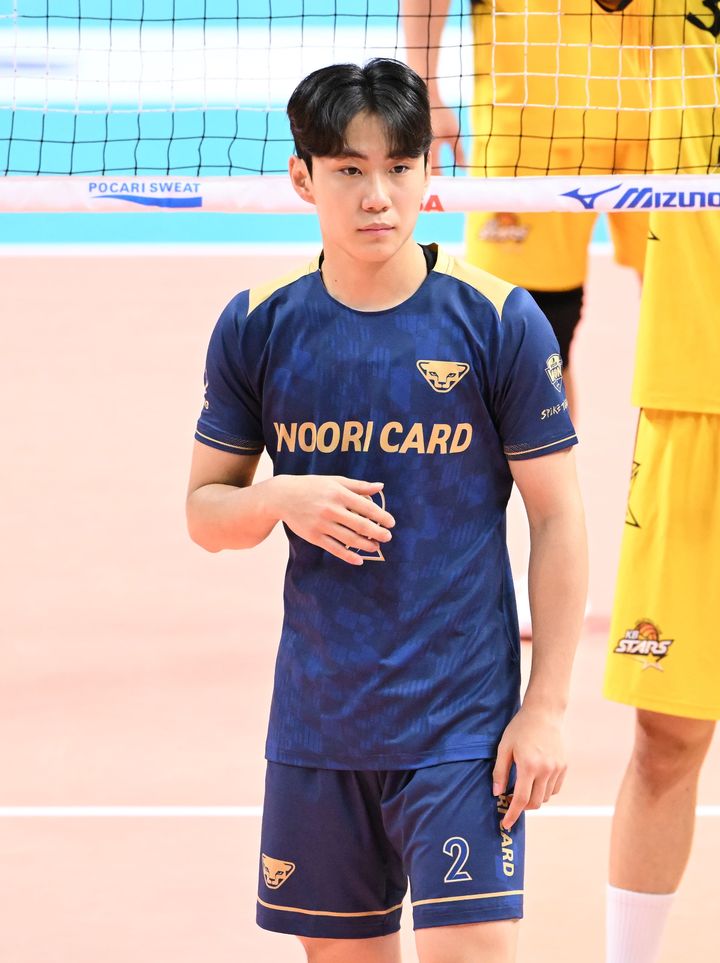 [서울=뉴시스]우리카드 한태준. 2023.11.15. (사진=한국배구연맹 제공) *재판매 및 DB 금지