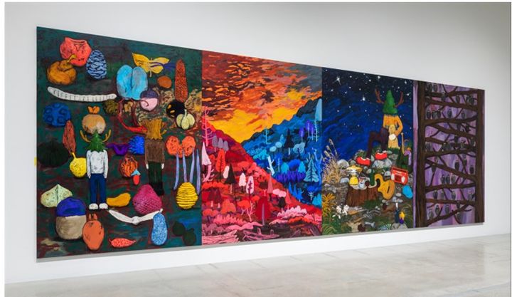 The Journey (Traveling Plants), 2023, acrylic on canvas, 333.3 x 994 cm *재판매 및 DB 금지