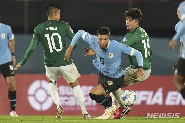 [몬테비데오(우루과이)=AP/뉴시스]토트넘의 벤탄쿠르