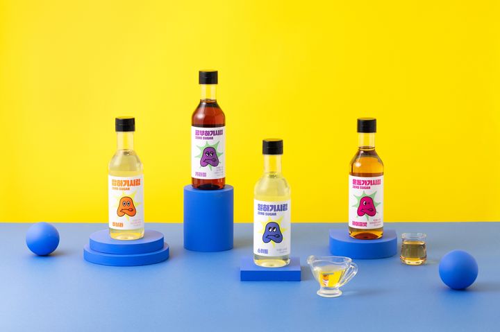 삼양사의 제로슈가 카페시럽 4종의 모습.(사진=삼양사 제공) *재판매 및 DB 금지