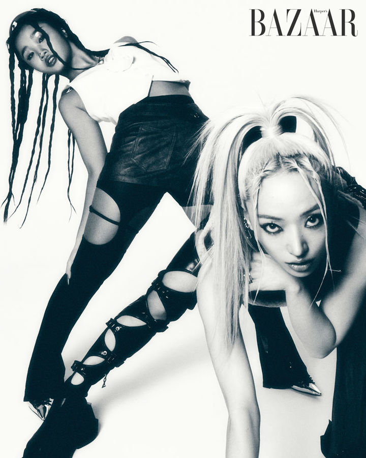 [서울=뉴시스] 하리무(왼쪽), 레드릭. (사진=하퍼스 바자 코리아) 2023.11.23. photo@newsis.com *재판매 및 DB 금지