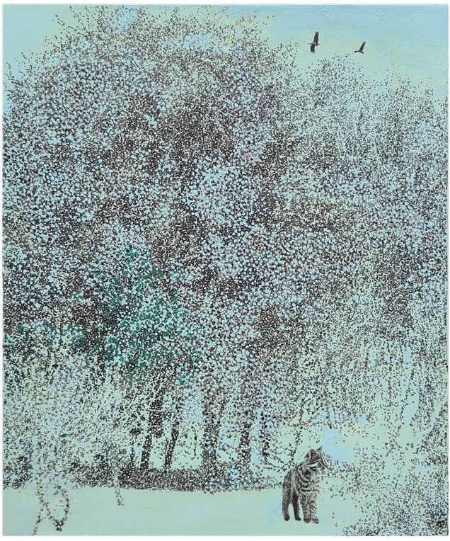 2019우수, 45.5 x 54.5 cm, 캔버스에 혼합재료, 2023 *재판매 및 DB 금지