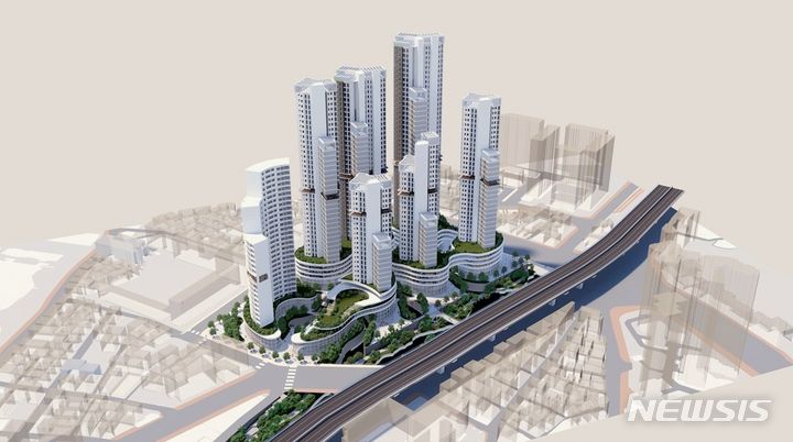 [서울=뉴시스]서울 서대문구는 인왕시장과 유진맨션을 포함한 홍제동 일대 '홍제지구중심'이 서울시 역세권 활성화 사업 대상지로 선정됐다고 24일 밝혔다. (사진=서대문구 제공). 2023.11.24. photo@newsis.com