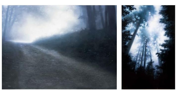 도성욱 <Emotion-Light> 2022, 캔버스에 유채, 112x162cm 우) 도성욱 <Emotion-Light> 2022, 캔버스에 유채, 194x130cm *재판매 및 DB 금지