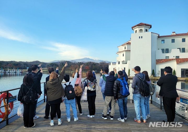 대만 현지 여행사 관계자들이 제주 에코랜드호텔을 방문했다. *재판매 및 DB 금지