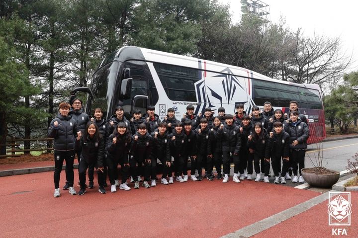 [서울=뉴시스]여자축구 U-19 대표팀. (사진=대한축구협회 제공)