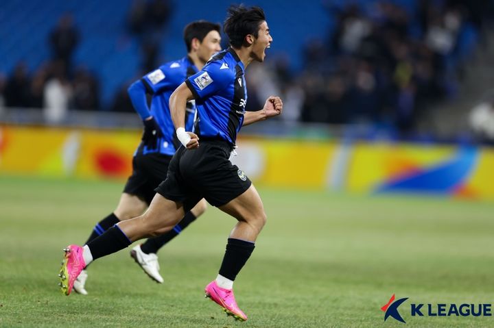 [서울=뉴시스]인천 홍시후, 요코하마전 선제골. (사진=프로축구연맹 제공)