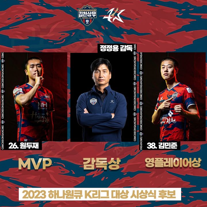 K리그 대상 후보 (사진=김천상무 제공) *재판매 및 DB 금지