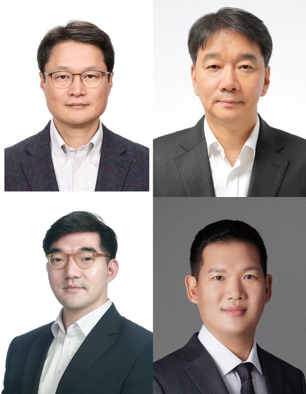 [서울=뉴시스] 유재영 GS파워 대표 부사장, 정용한 GS엔텍 대표 전무, 허철홍 GS엠비즈 대표 부사장, 허윤홍 GS건설 대표 사장. (사진=GS그룹) 2023.11.29 photo@newsis.com *재판매 및 DB 금지