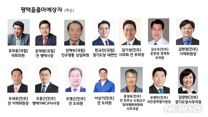 [평택=뉴시스] 2024년 제22대 국회의원 선거 평택 을 출마예상자