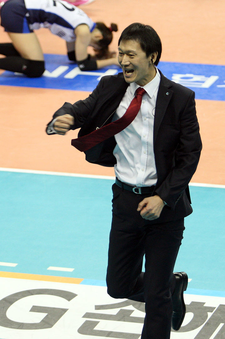 [서울=뉴시스]이정철 IBK기업은행 감독. 2013.03.27. (사진=한국배구연맹 제공) *재판매 및 DB 금지