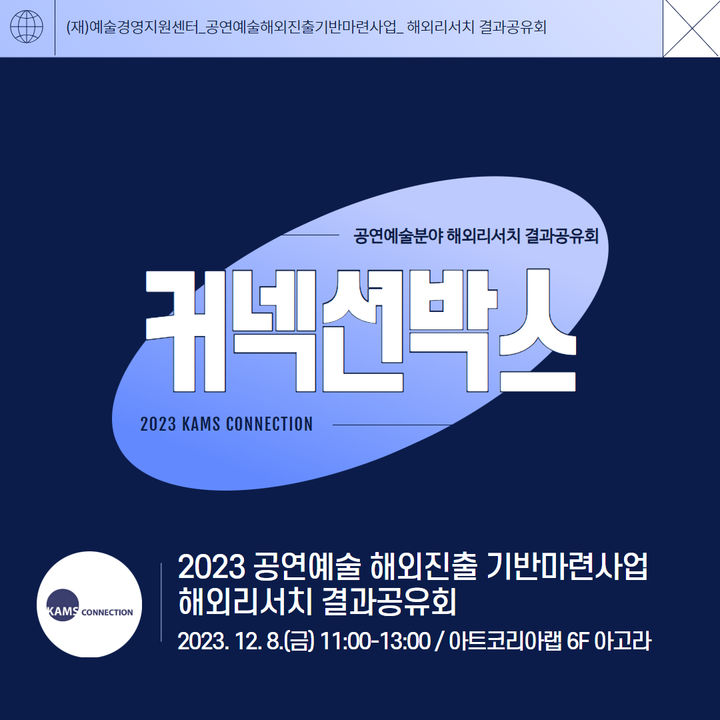 [서울=뉴시스] '커넥션 박스'가 12월8일 열린다. (사진=예술경영지원센터) 2023.11.29. photo@newsis.com *재판매 및 DB 금지 *재판매 및 DB 금지